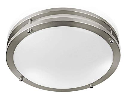 Sleeklighting Modern Flush Mount LED Ceiling Light (12” inch) 15Watt - 1050 Lumens, 4000K Cool White - 50,000 Hours Life - Easy to Install - 80% More efficient, Dimmable, UL, Energy Star