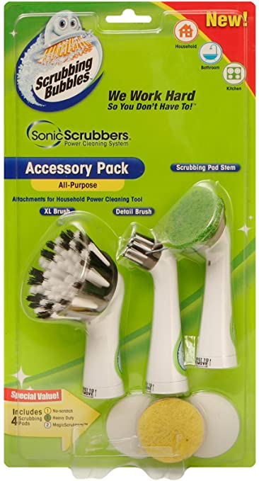 SonicScrubbers HALG Scrubbing Bubbles Household All Purpose Accessory Pack