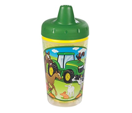 John Deere Insulated Sippy Cup with One Piece Lid - 9 oz