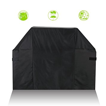 BBQ Grill Cover 52" to 58" New Material 300D PU Coating for Weber Holland Jenn Air Brinkmann and Char Broil, more Lightweight and Stronger All Weather