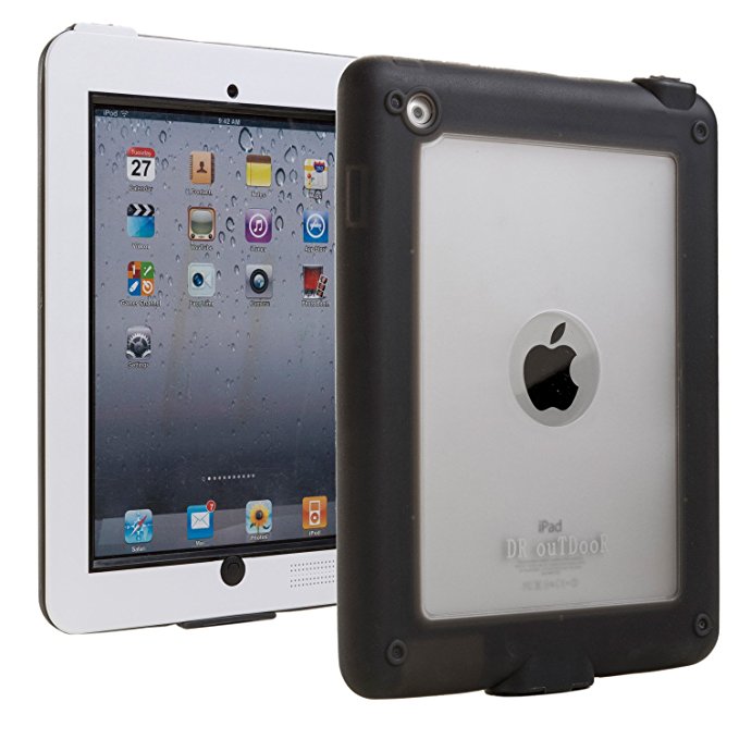 iPad 2/3/4 Waterproof case, COOPER SUBMARINE Water Resistant IP68 Outdoor Rugged Heavy Duty Tough Durable Shockproof Protective Case Cover with Screen Protector for Apple iPad 2/3/4 (White)