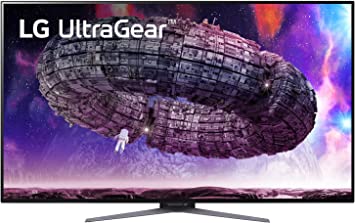 LG 48GQ900-B 48 Inch Ultragear UHD OLED Gaming Monitor with Anti-Glare, 1.5M : 1 Contrast Ratio & DCI-P3 99% (Typ.) with HDR 10. 1ms (GtG) 120Hz Refresh Rate, HDMI 2.1 with 4-Pole Headphone Out, Black