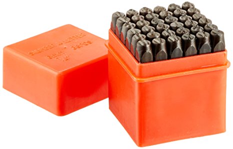 Neiko Classic Numbers & Letters Punch Set, Hardened-Steel 1/4"