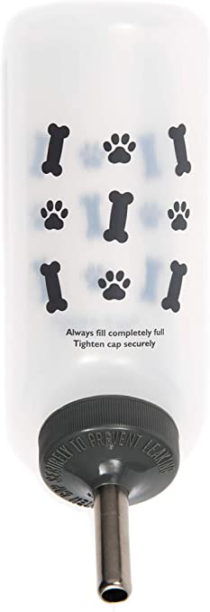 Lixit Water Bottles for Small Dogs (16oz Bones), Clear (SDW16 Bones)