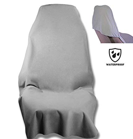 Waterproof SeatShield UltraSport Seat Protector (Gray) - The Original Removable Auto Car Seat Cover - Soft Odor-Proof, Guards Leather or Fabric from Sweat After Sports and Exercise