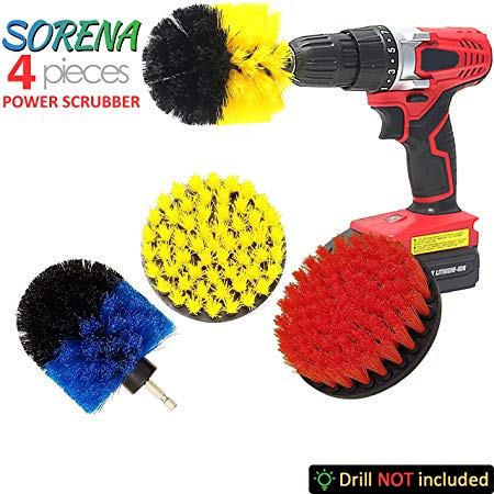 Multi-Purpose Drill Brush Attachment for Cleaning - Power Scrubber Brush