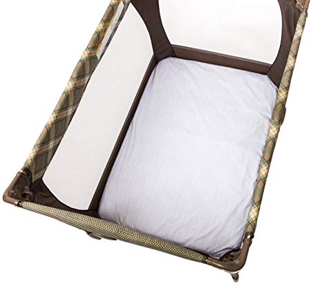 Chicco Waterproof Playard Sheets (Set of 2) Baby Infant Portable Playard Bed Chevron White