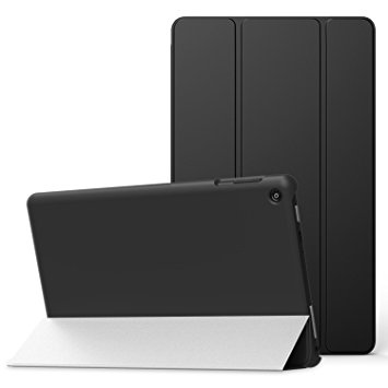 MoKo Case for All-New Amazon Fire HD 8 (2016 6th Generation) - Ultra Slim Lightweight Smart-shell Stand Cover with Auto Wake / Sleep for Fire HD 8 Tablet (6th Gen, 2016 release Only), BLACK