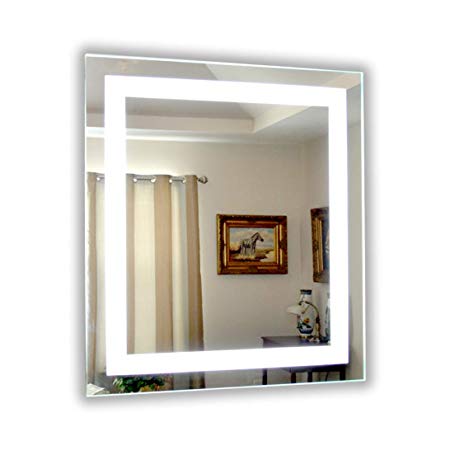 Wall Mounted Lighted Vanity Mirror MAM83236 Commercial Grade 32" wide x 36" tall
