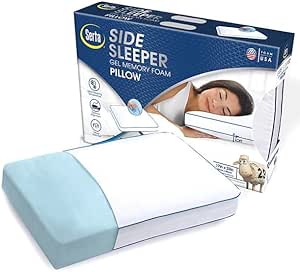 Side Sleeper Pillow with Cooling Gel Memory Foam