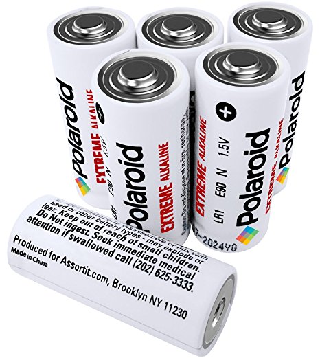 Polaroid Extreme N Size E90 LR1 1.5 Volt Alkaline Batteries (6-Pack)