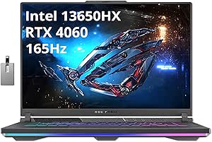 asus ROG Strix G16 16'' WUXGA 165Hz Gaming Laptop, Intel Core i7-13650HX, NVIDIA GeForce RTX 4060, 64GB DDR5 RAM, 2TB SSD, RGB 4zone Backlit Keyboard, Win 11Pro, Gray, 32GB Hotface USB Card