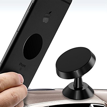 Magnetic Phone Car Mount Holder, 360° Adjustable Dashboard Cellphone Car Mount Holder for iPhone X 8 8 Plus 7 7 Plus ,Samsung S7 S8 and GPS