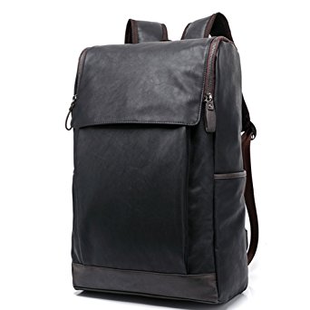 Womleys Waterproof Leather Laptop Backpack School Backpack Hiking Travel Daypack