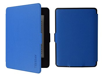 Kindle Paperwhite Case, Tessday Thinnest and Lightest Leather Cover with Auto Wake / Sleep for Amazon Kindle Paperwhite, Blue