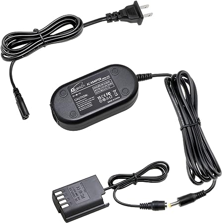 Glorich DMW-DCC17 AC Power Adapter Power Connector DC Coupler DMW-BLK22 Dummy Battery Power Supply Kit Compatible with Cameras Panasonic LUMIX S5 DC-S5 DC-S5K DC-S5GK GH5 II GH6 Battery Grip DMW-BGS5