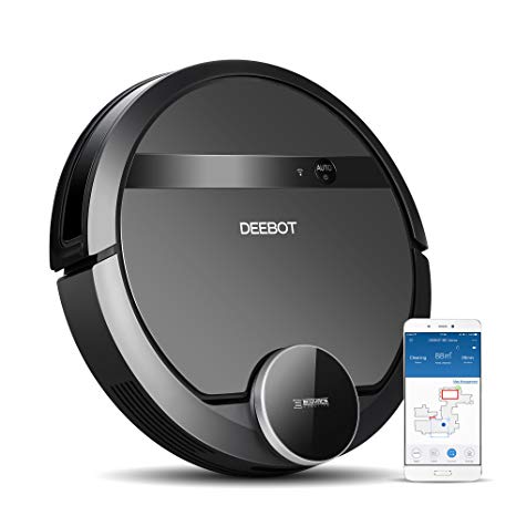 ECOVACS DEEBOT 901 Robotic Vacuum Cleaner with SmartNavi 3.0, Systematic Back-and-Forth Cleaning, Alexa & Google Home Connectivity, Virtual Mapping for Creating Cleaning Areas