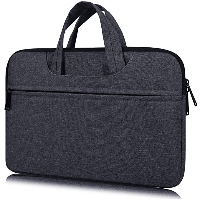 14-15 Inch Premium Water Resistant Laptop Case Handbag for Macbook Pro 15 Inch, HP Stream 14, Acer Chromebook 14, Lenovo Yoga 920 13.9, ASUS Lenovo Dell HP Toshiba Portable Bag Case, Space Grey