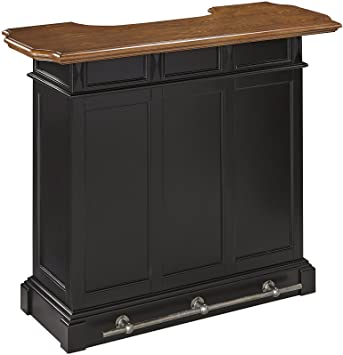 Americana Black and Oak Bar by Home Styles