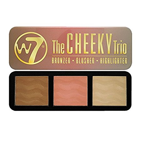 W7 The Cheeky Trio Bronzer, Blusher & Highlighter Powder Palette