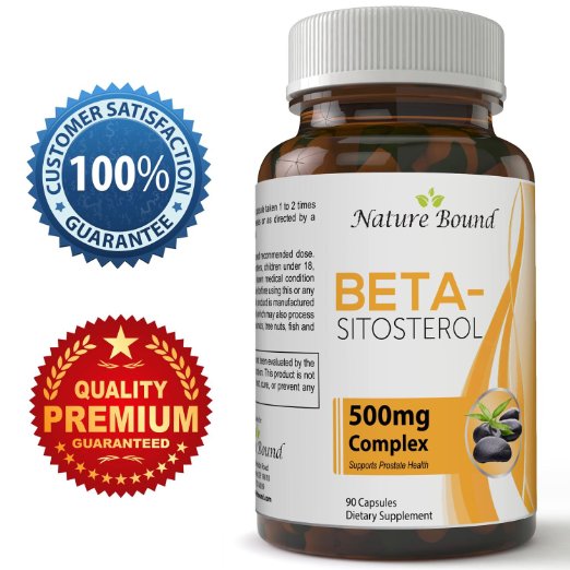 Mega Strength Beta Sitosterol Prostate Supplements - Advanced Prostate Support For Men - Supports Urinary Health & Bladder Function - Reduce Hair Loss & Boost Immunity - Increase Energy - 500 mg