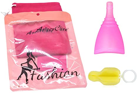 Aneercare Discharge Menstrual Cup Super Soft Tampon and Pad Alternative - Reusable Period Cup Unique Design of The Discharge Valve
