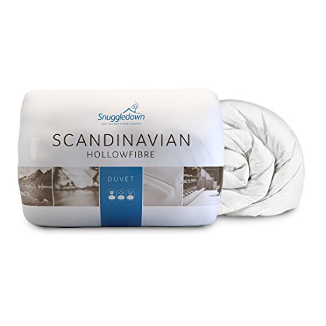 Snuggledown Scandinavian Hollow Fibre 10.5 Tog Duvet, White, King