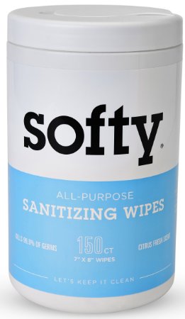 Sanitizing Wipes for Hands   Surface. 150 ct Extra Large Antibacterial Sanitizer Wipes. Alcohol-Free.