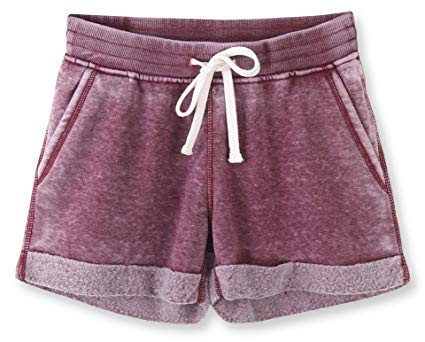 Vetemin Women's Juniors Cotton Stretch Activewear Lounge Shorts