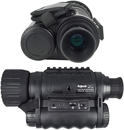 Bestguarder WG-50 6x50mm Digital Night Vision Infrared IR Monocular with Camera & Camcorder Function Takes 30mp Photo & 720p Video from 1300ft Distance for Night Hunting or Viewing