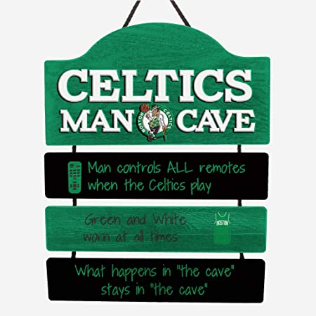 FOCO NBA Team Logo Mancave Man Cave Hanging Wall Sign