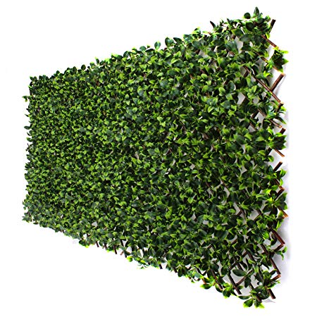 3rd Street Inn Gardenia Leaf Trellis 1-Pack - Bamboo Greenery Panel - Boxwood and Ivy Privacy Fence Substitute - DIY Flexible Fencing (Gardenia)