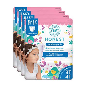 The Honest Company Toddler Training Pants, Fairies 3T/4T, 92 Count (Packaging May Vary)