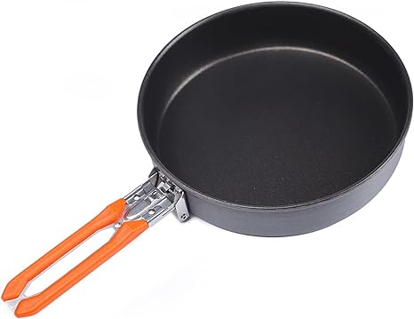 Fire-Maple 7.6 Inch Camping Frying Pan w/Nonstick Coating | Durable Lightweight Camp Cookware for Cooking Egg Steak | Outdoor Kitchen Equipment Gear | Portable Backpacking Skillet