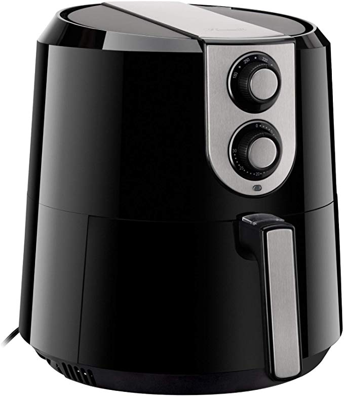 Rosewill RHAF-16003V3 5.8-QT XL Air Fryer with Temperature and Timer Settings, 5.5-L Extra Large Capacity 1800W Oil-Less Low-Fat Air Frying