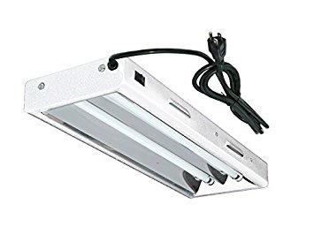 Hydroplanet™ T5 2ft 2lamp Fluorescent Bulbs Included for Indoor Horticulture Gardening(2 Lamp, 2ft)
