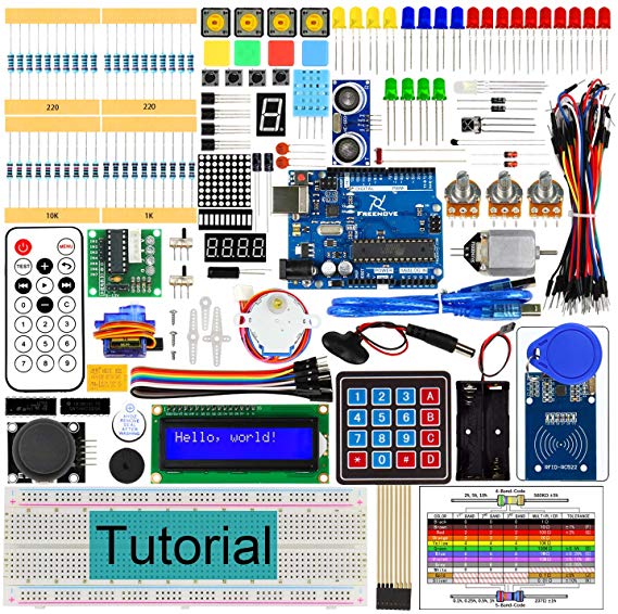 Freenove RFID Starter Kit V2.0 with UNO R3 (Compatible with Arduino IDE), 252 Pages Detailed Tutorial, 198 Items, 49 Projects, Solderless Breadboard