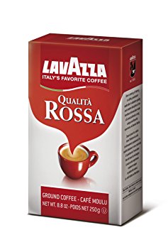 Lavazza Qualita Rossa - Caffe Ground Espresso, 8.8-Ounce Bag