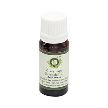 R V Essential Pure Clary Sage Essential Oil 10ml- Salvia Sclarea
