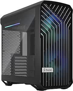 Fractal Design Torrent Compact RGB Black - Light tint tempered glass side panels - Open grille for maximum air intake - Two 180mm RGB PWM fans included - Type C - ATX Airflow Mid Tower PC Gaming Case