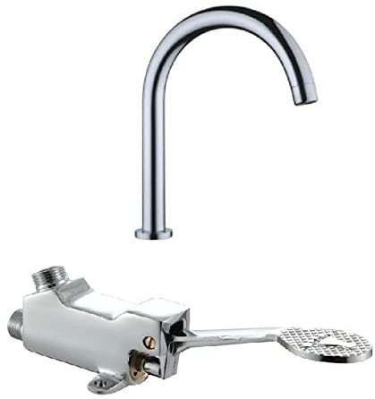 LukLoy Floor Mount Single Cold Pedal Faucet Touchless Faucet, Foot Valve   Outlet