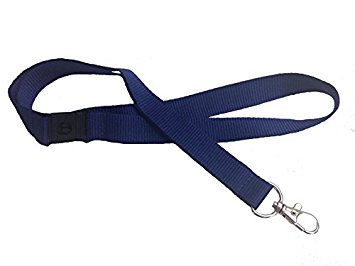 Kestronics® 20mm Lanyard with Safety Break away and Metal clip - Navy Blue