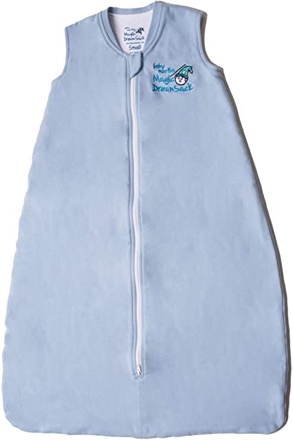 Baby Merlin's Magic Dream Sack - Double Layer Wearable Blanket - Cotton - Blue - 6-12 Months