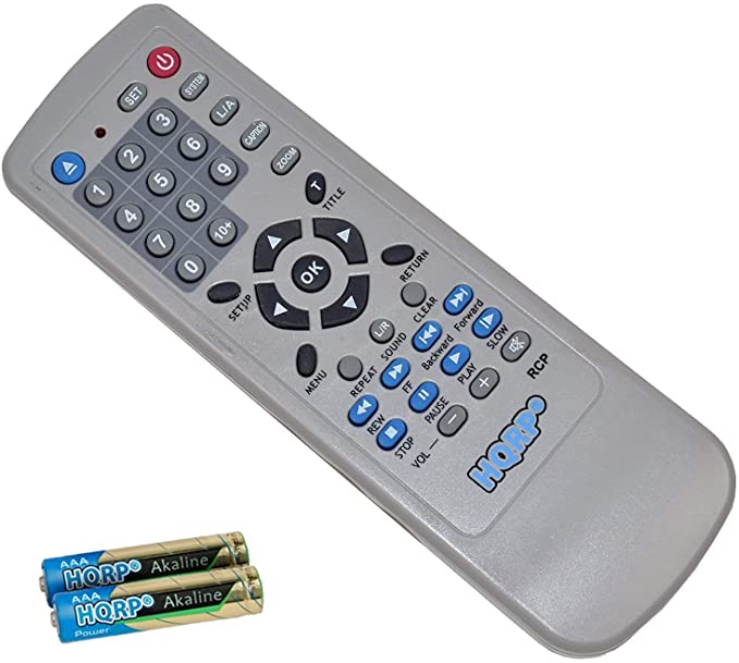 HQRP Remote Control Works with JVC HR-XVC27 HR-XVC27U HR-XVC28 HR-XVC28B Blu-ray Disc DVD Player