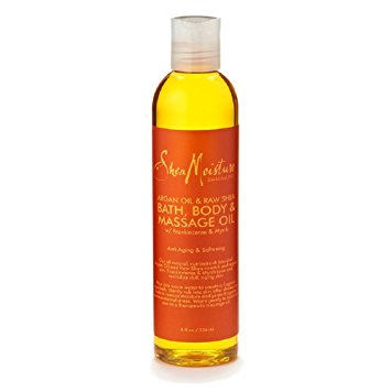 SheaMoisture Argan Oil & Raw Shea Butter Bath, Body & Massage Oil, 8 Ounce