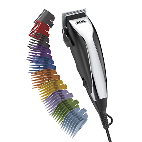 WAHL Home Haircutting Kit With Color Guards for Easy Identification Model 79722 Black