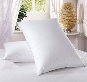 2x White Duck Feather and Down Pillow Anti Dust Mite Hypoallergenic Soft Comfortable Hotel Quality Pillow Only(Pack of 2)