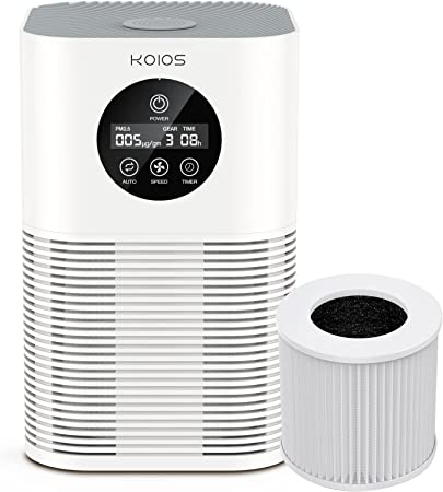 KOIOS Air Purifiers for Home Bedroom, H13 HEPA Air Purifier with Auto Speed Control for Pets Hair Dander Smoke