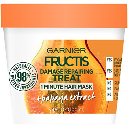 Garnier Fructis Damage Repairing Treat 1 Minute Hair Mask, 3.4 fl. oz.