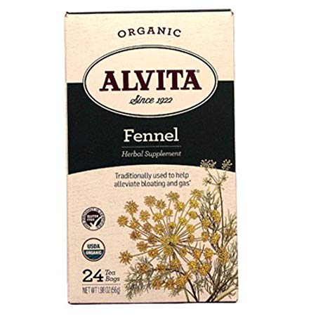Alvita Organic Herbal Tea Bags, Fennel Seed, 24 Count
